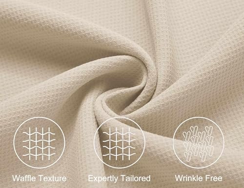 COOFANDY Mens Short Sleeve Button Down Shirts Waffle Shirt Casual Beach Summer Shirts Wrinkle Free Vacation Shirts 5