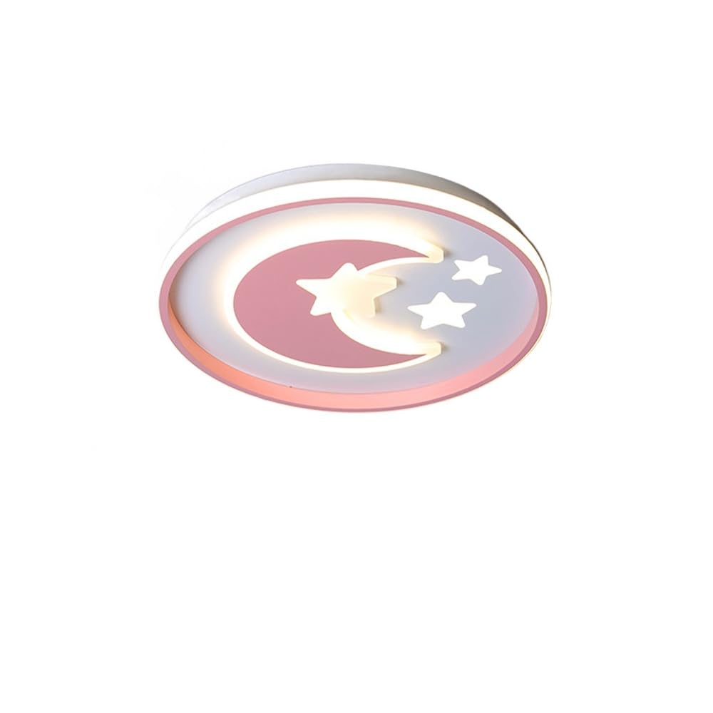 Plafonnier chambre enfant rose 30W luminaire post-moderne LED