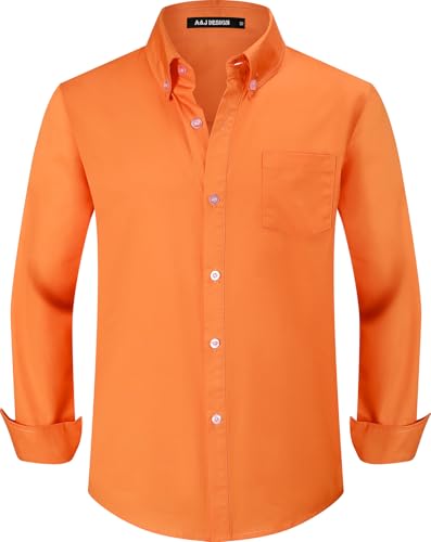 Chemise garcon抗皱 facile a repasser manches longues pour ceremonie