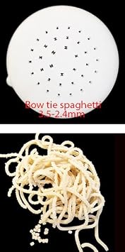 Spaghetti Pasta Noodles Shape Disc, Fit For Philips Automatic Pasta Maker, Italian Pasta Disc Compatible With Philips Pasta Maker Attachment, Kitchen Appliance Bow tie Spaghetti, 3.5-2.4mm