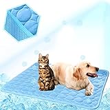 MeiLiMiYu Washable Dog Cooling Mat Ice Silk Cooling Mat for Dogs Pet Self Cooling Pad Blanket Dog Cooling Pad for Indoor & Outdoor Car Seats