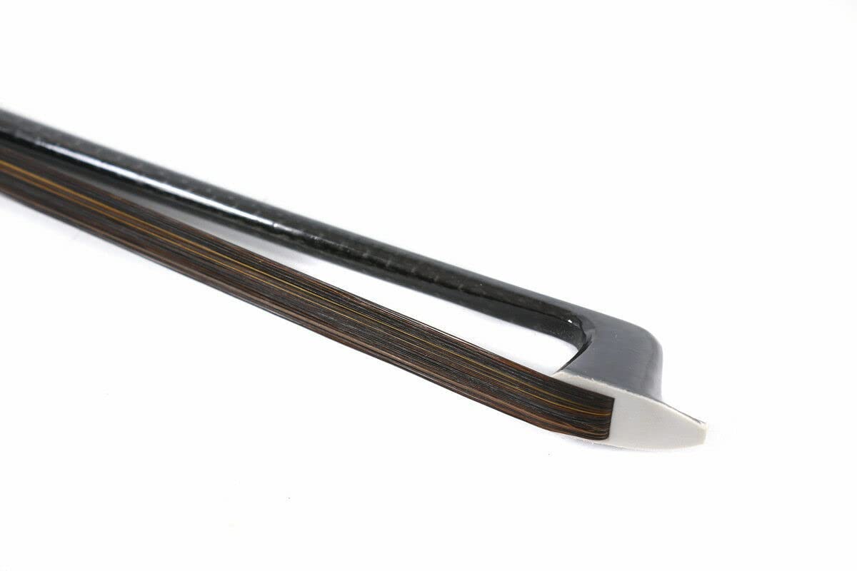 4/4 full size violino Arco Forte luce Fibra di Carbonio Stick Snakewood Rana Arco Naturale capelli bel modello intarsio