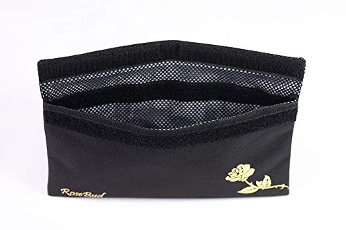 Rosebud Smell Proof Bag (11” x 7”) Classy, Feminine and Discreet Carbon-Lined Odor