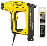 Stanley 6-Tre650 - Clavadora Electrica Tre650 Para Clavos Tipo 8 + 1-Swkbn075T Clavo/Brad 8/300 / E/Tipo J-20Mm-1000 U, Multicolor, 20Mm