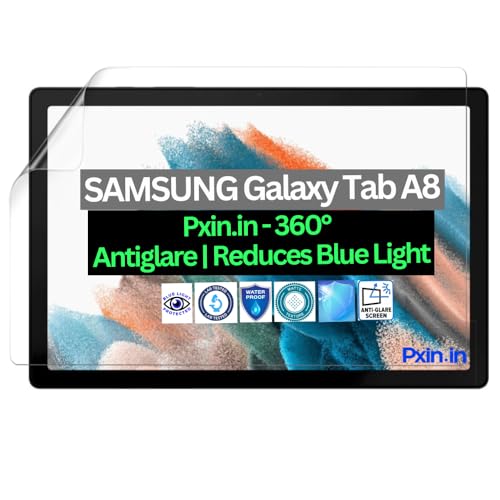 Image of Pxin Tablet Anti Bluelight and Anti Glare Screen Guard compatible with SAMSUNG Galaxy Tab A8 | BLUVLightblock Tech | Scratch Proof | Prevents bluelight | Eye Protection | No Dry Eyes