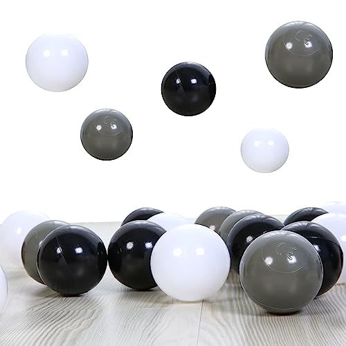 Image of PlayMaty Colorful Pit Balls 2.1-inch Plastic Ocean Ball Crush Proof Stress Balls for Kids Pool Ball Playhouse Pit Accessories