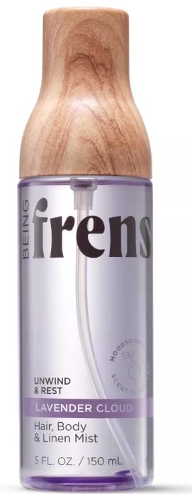 Being Frenshe Hair Body & Linen Mist with Essential Oils, Lavender Cloud Scent, Multi-Purpose Fragrance Spray, 5 fl oz