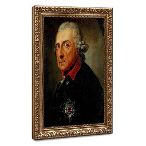 Portrait Frederick Le Grand Cadeau Ideal Tableau Toile Cadre