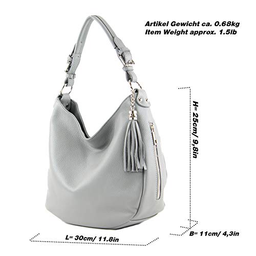 Modamoda de - T200 - Borsa a tracolla in pelle