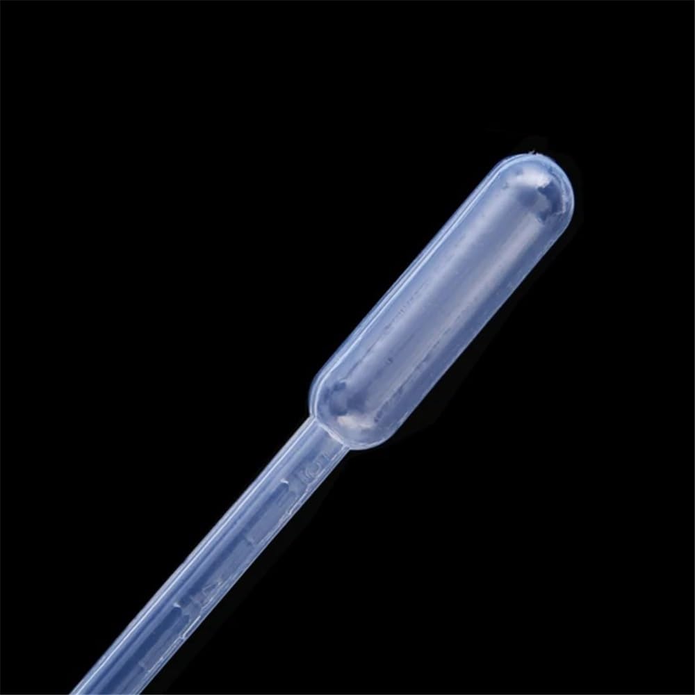 100~1000 pezzi da 5 ml di pipetta di plastica monouso con contagocce trasparente for esperimenti(1000pcs)