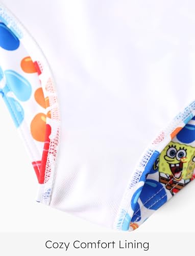 Image of SPONGEBOB SQUAREPANTS Family Matching Swimwear Set, UPF 50+ Quick-Dry Beachwear for Girls,Boys,Women & Men, Multicolor