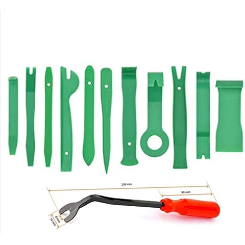 JBBERTH 12pcs Auto Trim Removal Tools Kit, Car Repair Tool for Audio/Radio/CD/GPS/Door Disassembly Clip Clamp Trim Dashboard Removal Toolkit Cover