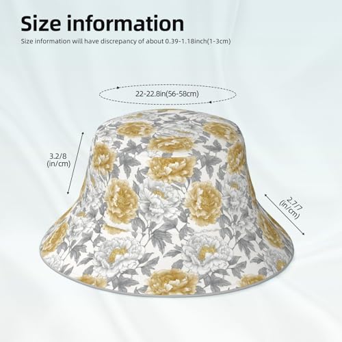 Image of Bucket Hat Double-Side-Wear Reversible Sun Hat Beach Travel Hiking for Women Men