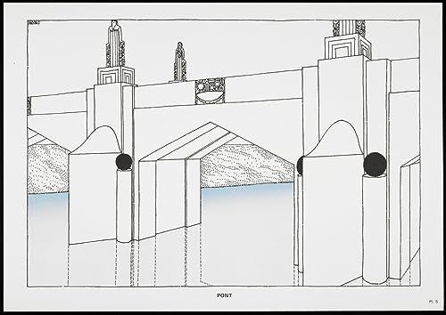 Toile Affiche De Arts Pont Robert Mallet Stevens 60x90cm Cadre Idéal Grand Salon