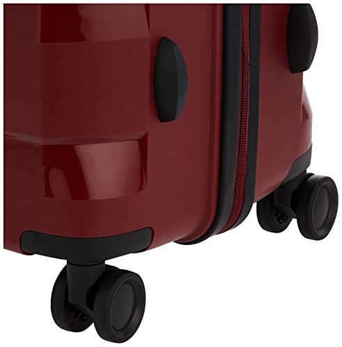 Image of Aristocrat Porto 75 Cms Large Check-in Polypropylene Harsided 8 Wheels Luggage /Speed Wheel Suitcase /Trolley Bag - Maroon