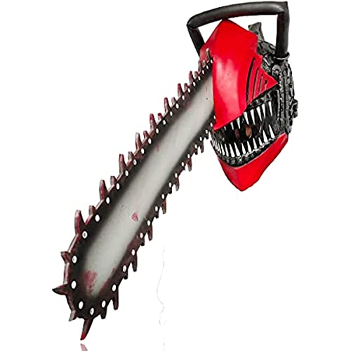 2022 New Chainsaw Mask Man Costume, Carnival Masquerade Theme Party Props, Japan Anime Cosplay Latex Mask #TOP3