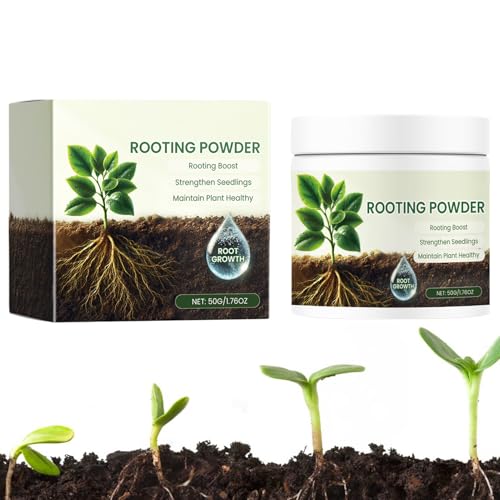 Polvo Enraizante para Plantas - 50g Fertilizante en Polvo Nutritivo | Suplemento para Suelo de Jardín | Favorece Enraizamiento y Propagación, Adecuado Flores Plantas Verdes Hogar Parque Trasplantes