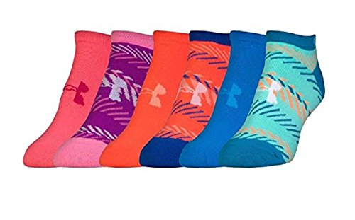 Under Armour Women's Essential No Show Socks 6 Pack MD