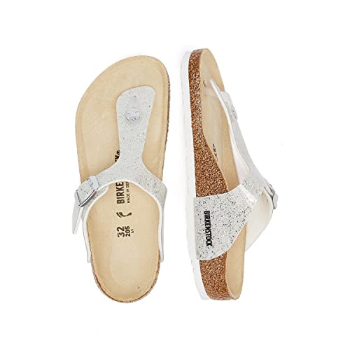 Image of Birkenstock Boy's Thong, White, 13 us Little Kid