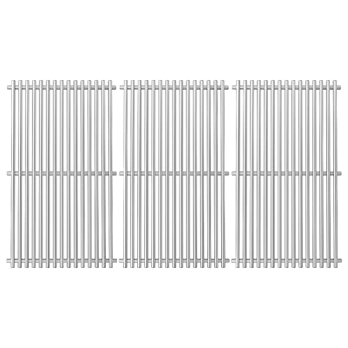 Uniflasy 17 inch 720 0896b Grill Grates for Nexgrill 6 Burner 720-0896B 720-0898 720-0896X 720-0896E Gas Grill, Cast Iron Cooking Grids for Nexgrill 6-Burner Deluxe 720-0896B Grill Replacement Part
