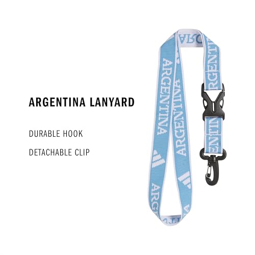 Image of adidas Unisex Adult Lanyard for Keys, ID Badge Holder, Keychain with Breakaway Buckle