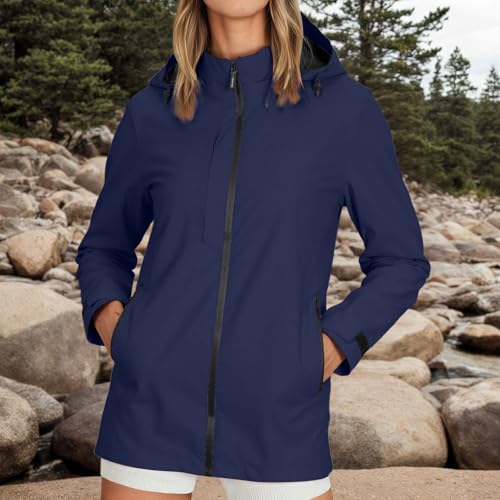 Chaqueta para senderismo al aire libre abrigo ligero estampado de mujer 2