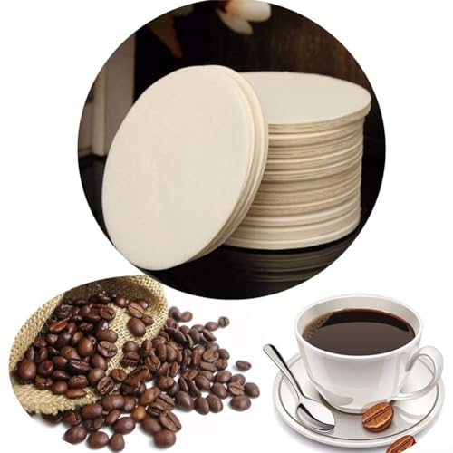 350 filtros redondos de papel de café para una experiencia de preparación rica y deliciosa (marrón)