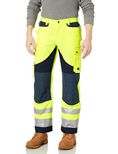 JOBMAN Workwear Pantalones de Trabajo de Alta Visibilidad para Hombre - Multi - 36 W x 30...