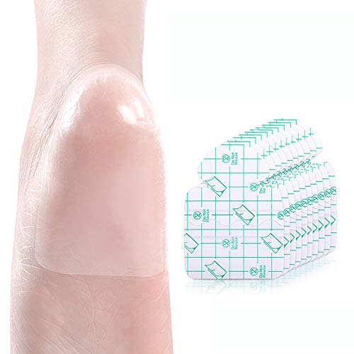 SooGree Blister Pads, Ultra-Thin Blister Cushioned Heel Protection Pad for Women and Men Blister Gel Guard Heel Pads Heel Cup (25pcs Heel Stick)