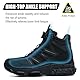 PAQOZKC Sicherheitsstiefel Herren Damen Arbeitsschuhe mit Stahlkappe Sportlich Sicherheitsschuhe Hoch Leicht Stahlkappenschuhe Luftkissen C21/Schwarz 42