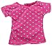 GIVBRO 45,7 cm Doll T-shirt Vestiti Casual Abiti 43-46cm Bambola Costume Accessorio Rosa rossa, 1pcs