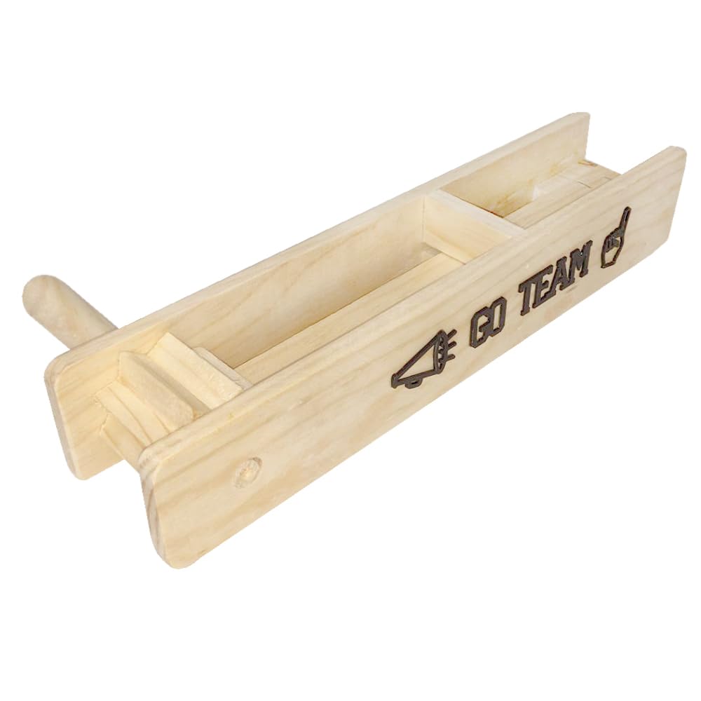 Big GO TEAM Wooden Mexican Matraca Noisemaker - 15