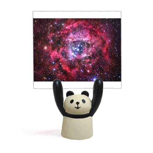 ローズレッドいっかくじゅうロゼット星雲パターン 付箋棚キャラクターパンダ棚飾り