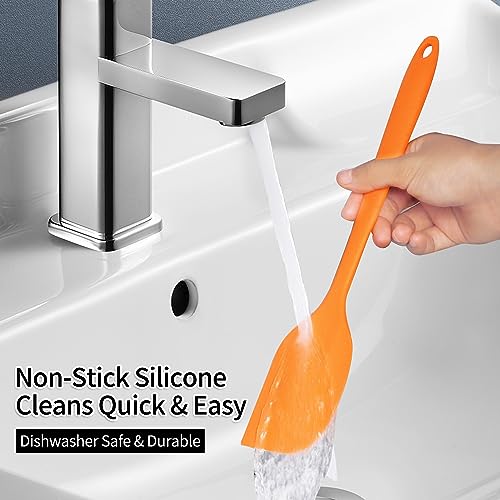 Silicone Spatula, 5 PCS High Heat Resistant Non-Stick Rubber Spatulas Set, Food Grade Baking Spatulas Kitchen Utensils for Baking, Cooking and Mixing - Image 5