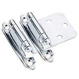 Cosmas 17139-CH Polished Chrome Cabinet Hardware Hinges Variable Overlay - 10 Pair Pack