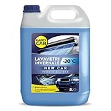 Happy Car - Liquido Lavavetri Invernale -20°C, Detergente per Cristalli Auto, Azione Sgrassante, Rimuove Sporco e Traffic Film, Pronto all’Uso, Profumato, 5L