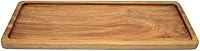 Vista 4 de 1 paquete de bandejas de madera de acacia (14 x 5.5 pulgadas) – Platos rectangulares para decoración del hogar y alimentos, incluyendo verduras