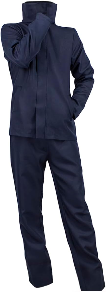 High School Cosplay Costume US Size with Jacket Pants Blindfold Eye Mask for Dress Up Party Outfit