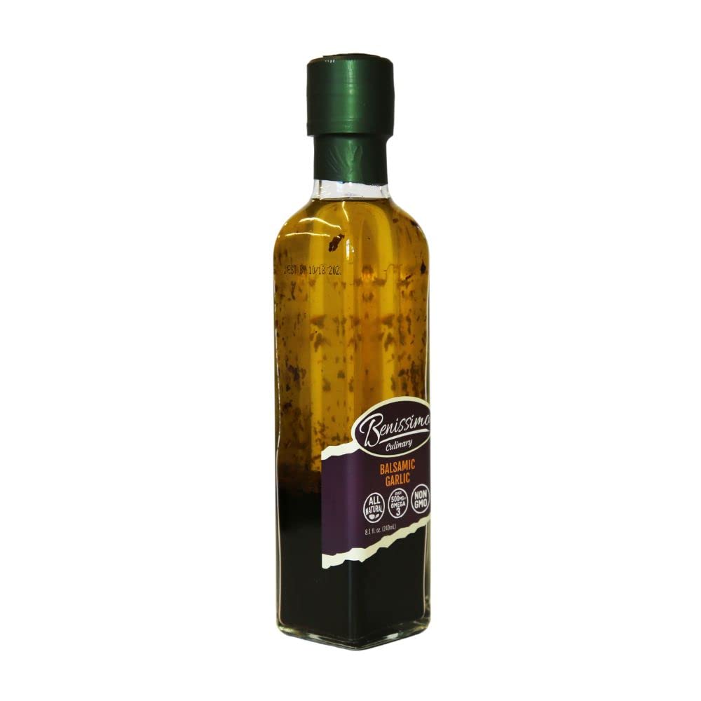 Benissimo Oil, Balsamic Garlic, 8.10-Ounce (Pack of 3)