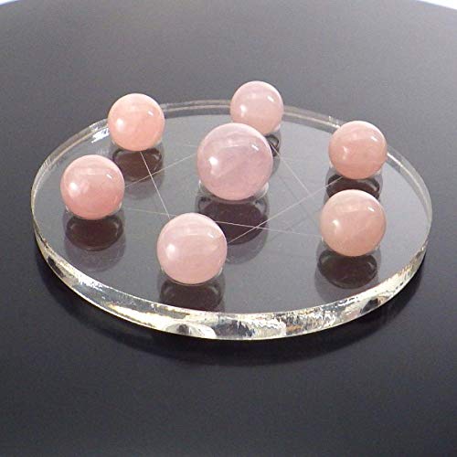 Amazon.co.jp: ローズクォーツ七星陣(アクリル台座) : ホーム＆キッチン
