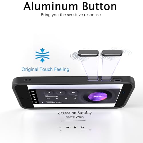Telaso for iPhone SE 2022 Case, iPhone SE 2020 Case, iPhone 8/7 Case,Magnetic Case Compatible with Magsafe Wireless Charging Translucent Matte Back Slim Fit Full Body Shockproof Cover, Black by Telaso - Image 6