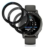 QULLOO 3 Pezzi Pellicola Protettiva Compatibile per Garmin Venu 2S,3D HD Schermo Pellicola, Trasparente Senza Bolle Protezione Protettivo Film per Garmin Venu 2S