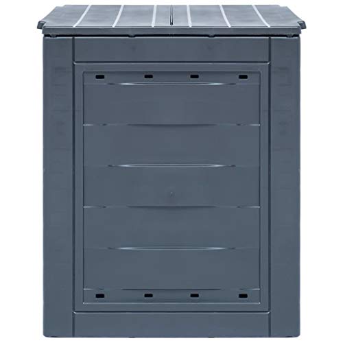 SKM Garden Composters 2 pcs Grey 60x60x73cm 520 L (Weight-24KG)