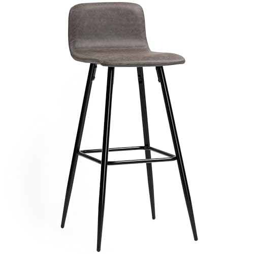 DESIGN ERGONOMICO: Progettati con uno schienale basso e un poggiapiedi, questi sgabelli da cucina offrono un supporto adeguato a vita e gambe mentre ti dedichi al pasto o al lavoro