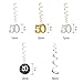 HankRobot 50th Birthday Decorations Party Supplies（40pack） Gold Number Balloon 50 Happy Birthday Banner Latex Balloons(Black, Golden) Confetti Balloons -Great for 50 Fifty Years Old Birthday Party