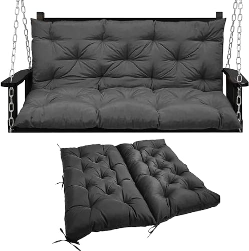 Sillón mecedor plegable impermeable con almohadilla de repuesto para patio