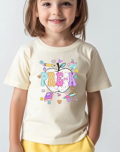 Image of Kids Toddler Boys Girls Back to School Shirt First Day of Preschool T-Shirt Short Sleeve Top
