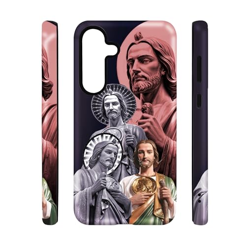 qizjio San Judas Phone Case Shockproof Protective Mexico Guadalupe Phone Case for Samsung Galaxy S25 Plus