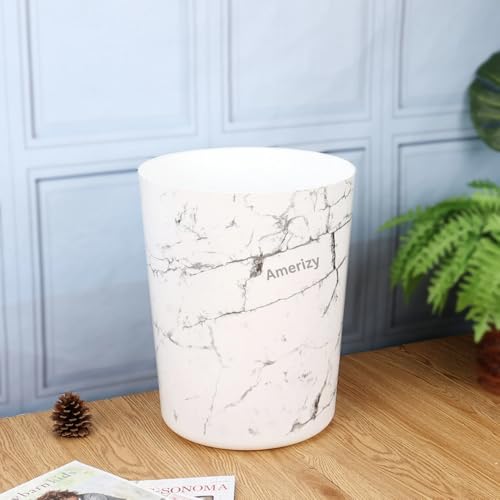 Caneca de Basura de 5 Galones con Diseño Mármol Blanco miniatura 2