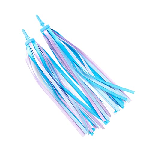 TOYANDONA 1 Par serpentinas Scooter apretones pequeño Scooter para Accesorios para pequeños Cinta serpentinas del Manillar Accesorios para portadores de bebés Azul